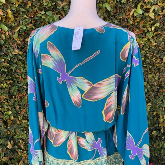 Silk Dragonfly Boho Blouse by RaMona LaRue - Picture 3 of 5